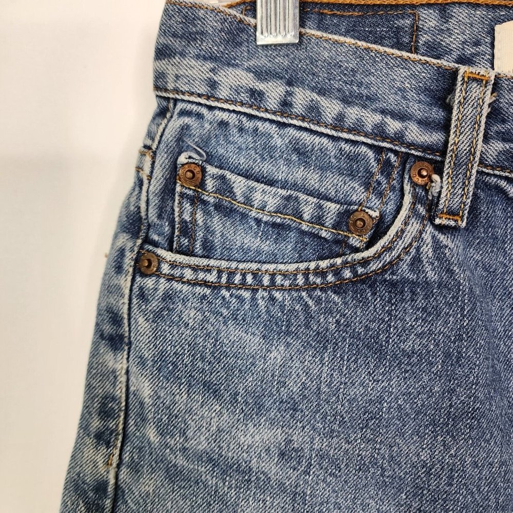 Levi's 505 Womens jeans cut off denim distressed shorts W29 - Picture 4 of 10